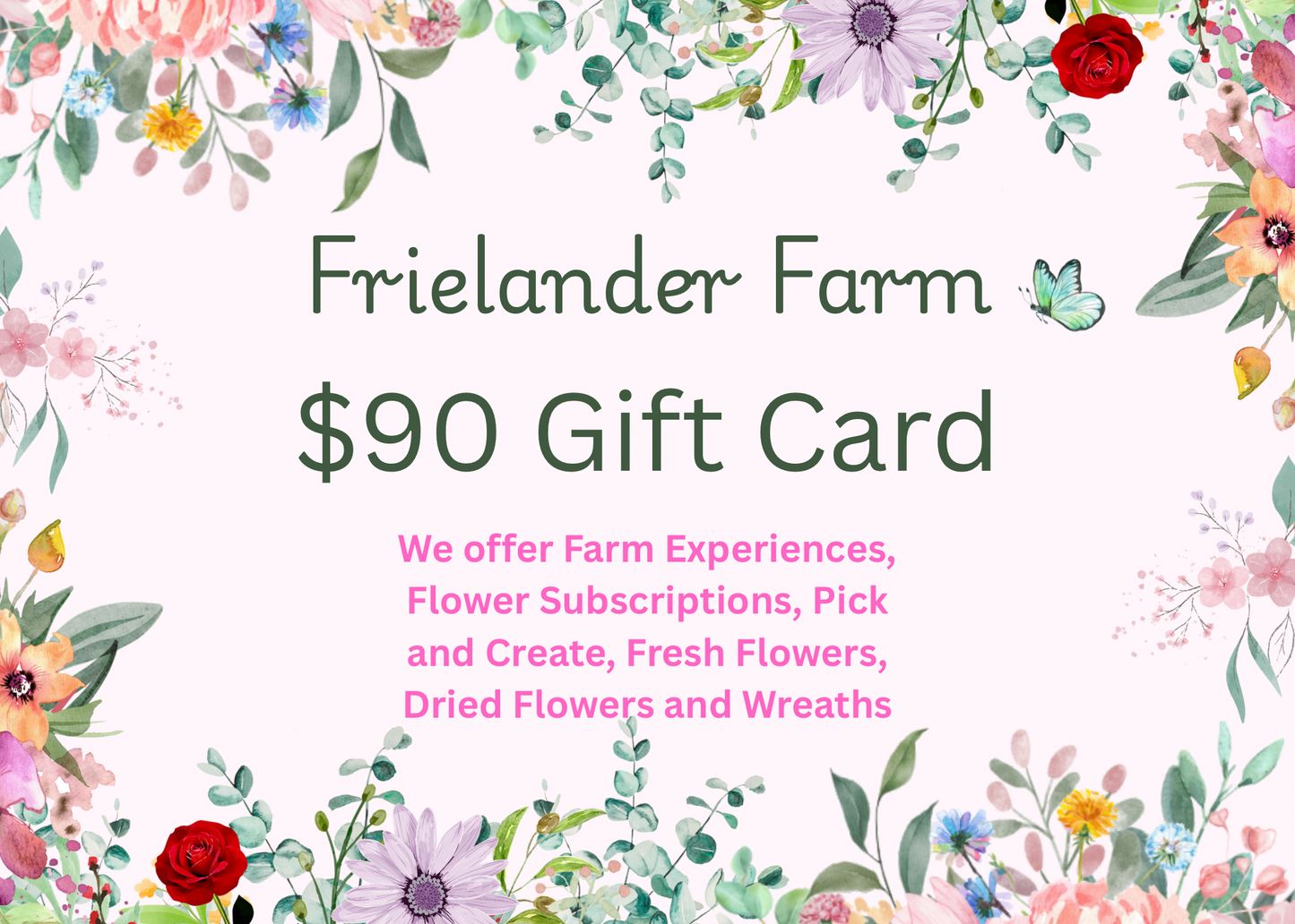 Frielander Farm Gift Card