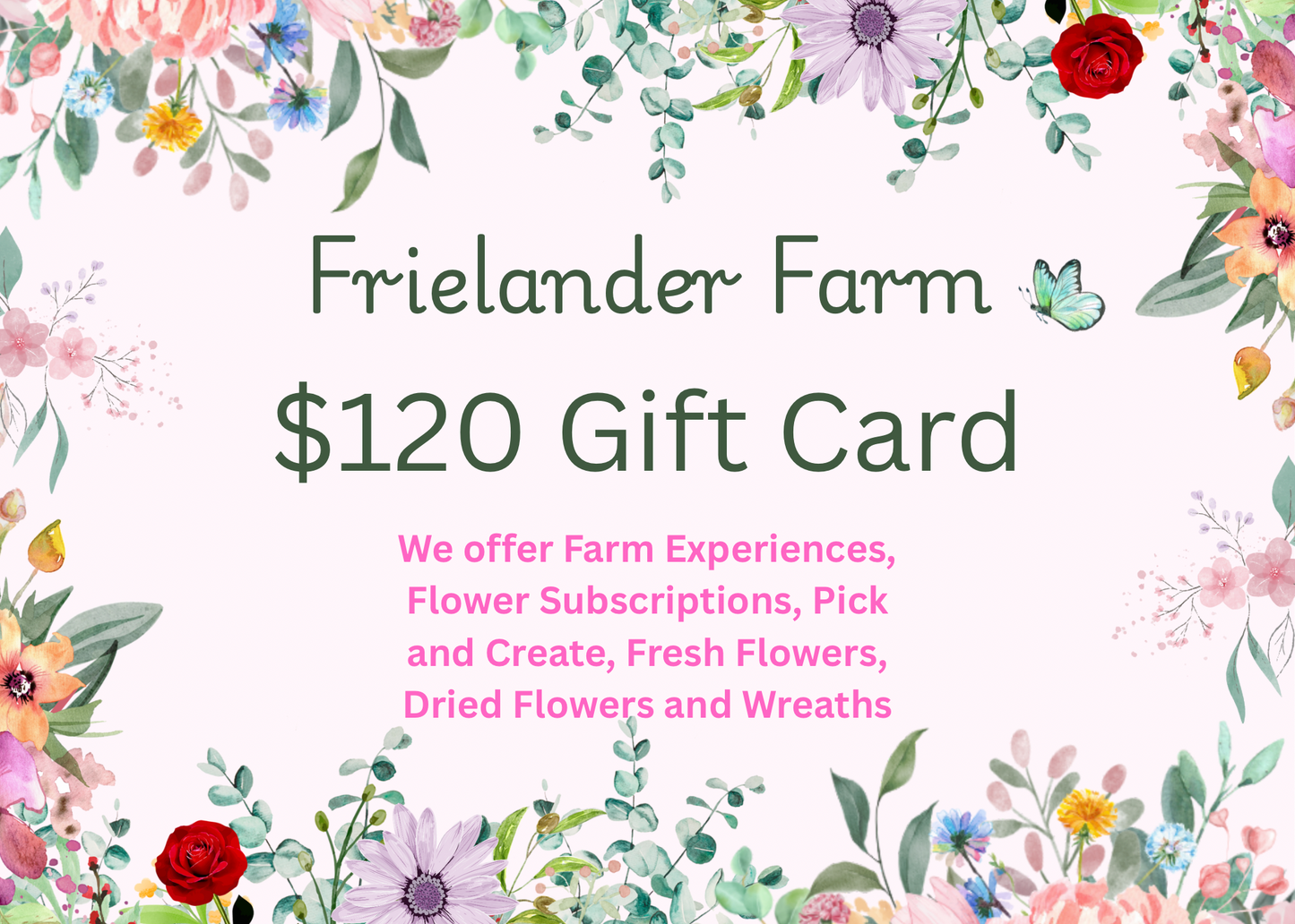 Frielander Farm Gift Card